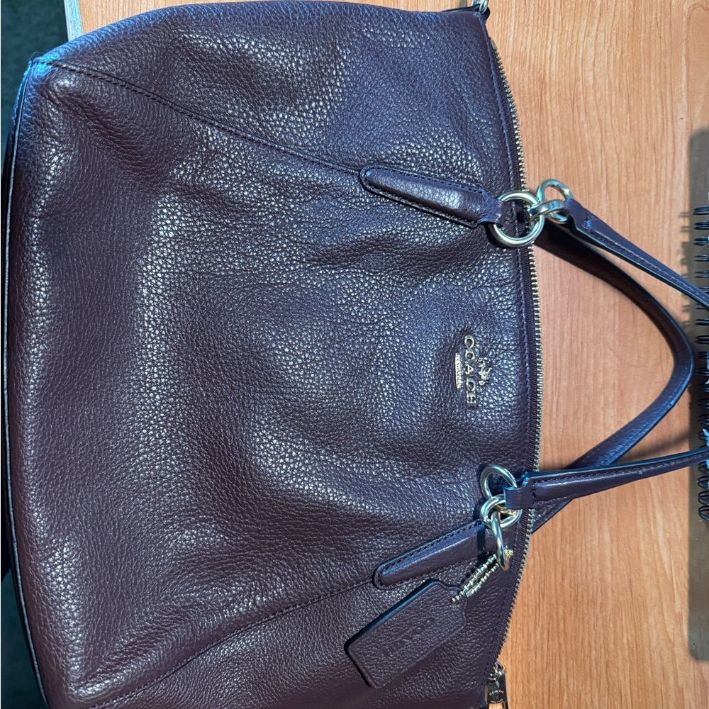 Coach chocolate  Leather Women's Bag
